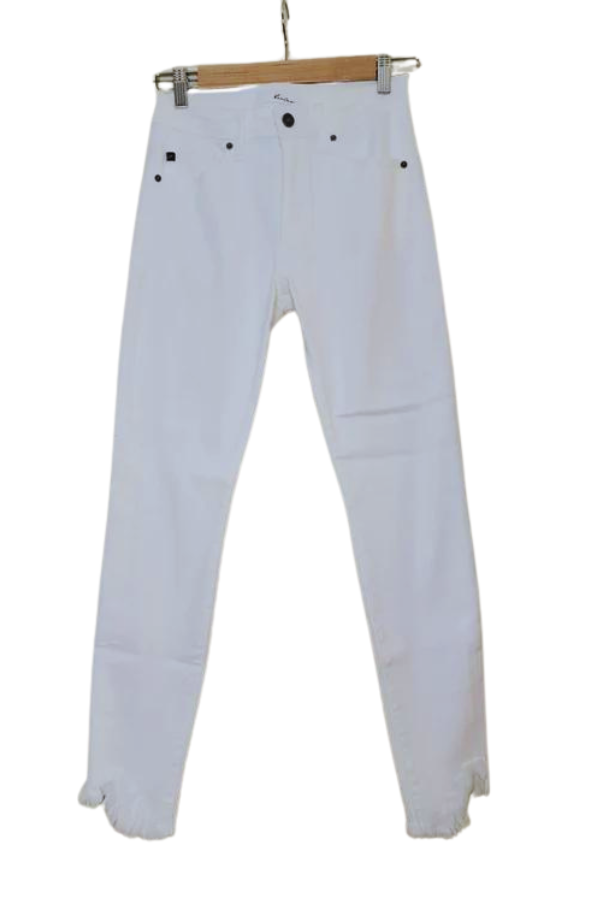 High Rise White Denim