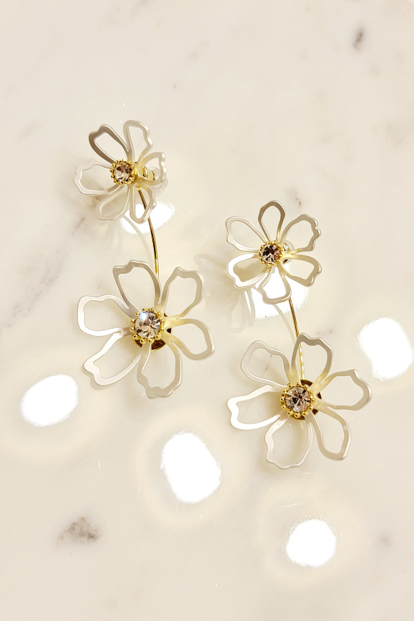 Daisy Ear Jacket Earrings