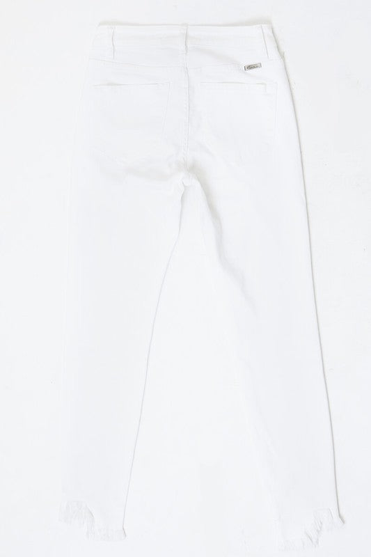 High Rise White Denim