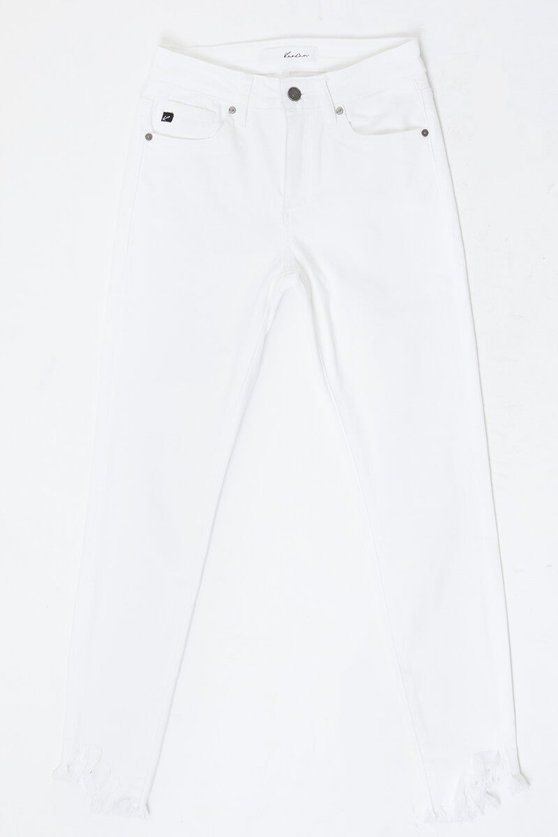 High Rise White Denim